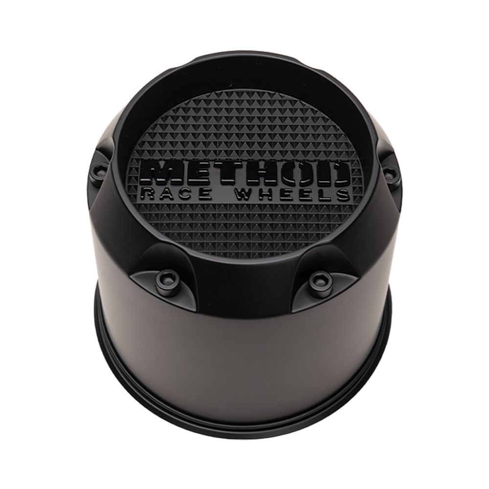 Center Cap | 8 Lug | Push-Through | Black