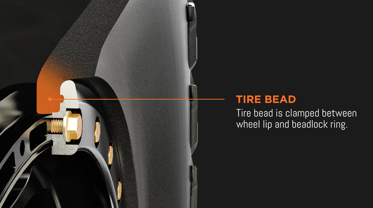 CLAMPED TIRE BEAD