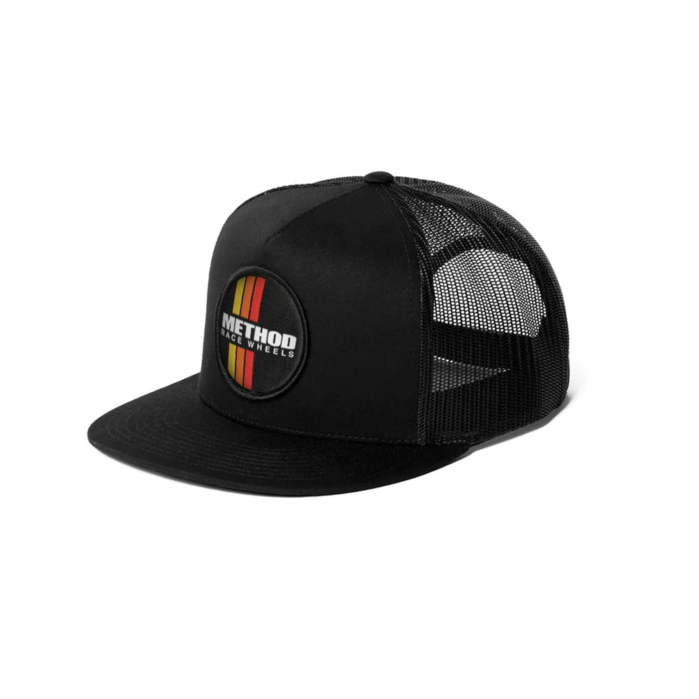 Method Classic Stripes Flatbill Trucker | Snapback | Black