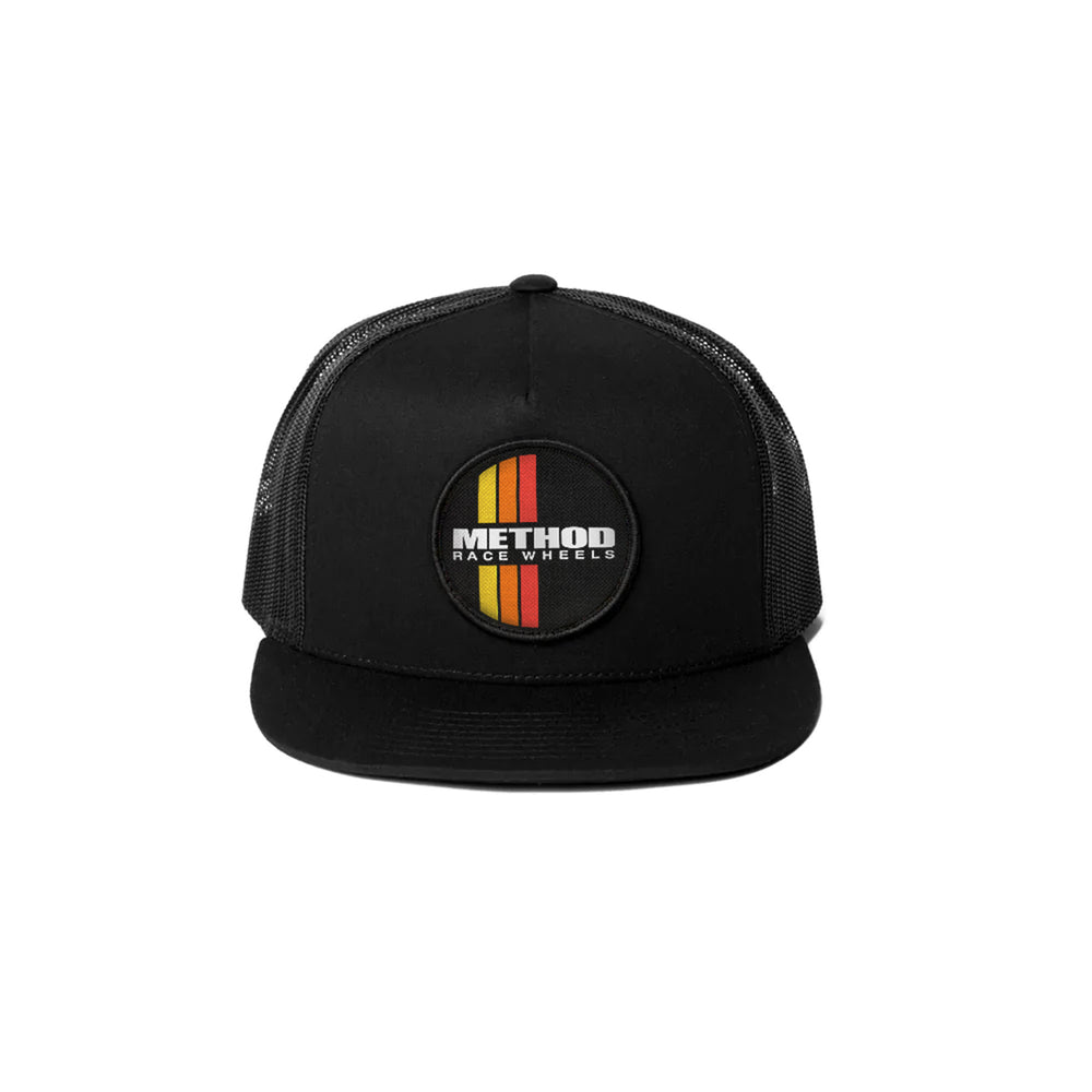 Method Classic Stripes Flatbill Trucker | Snapback | Black