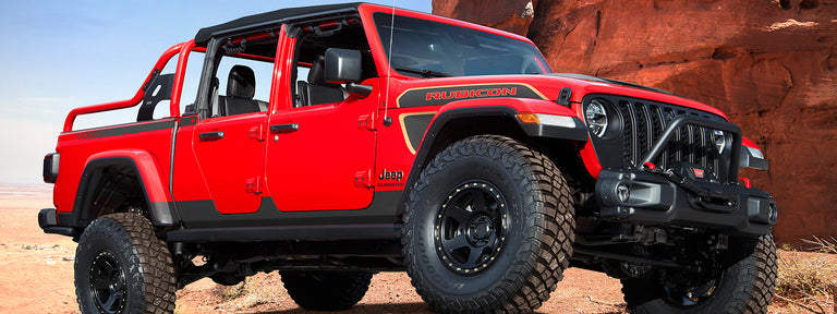 Jeep Red Bare Gladiator Rubicon Concept