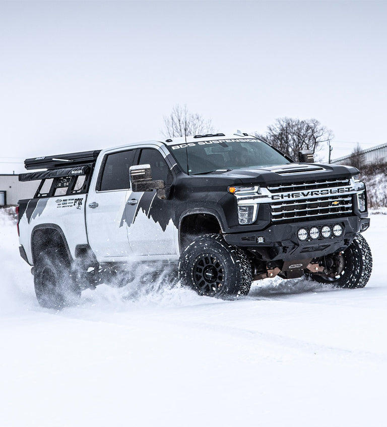 BDS Suspension's Chevrolet Silverado 2500 offroad on Method Race Wheels 309 Standard wheels.