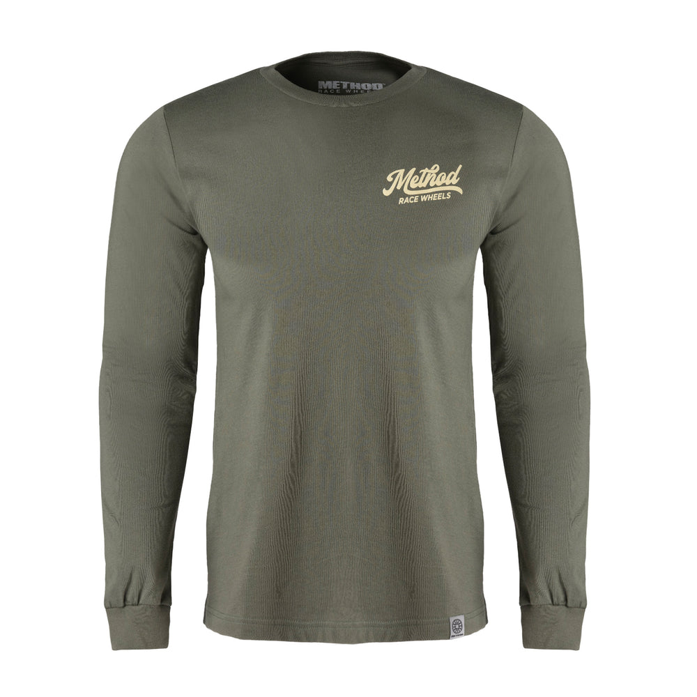Method Classic Script Long Sleeve Tee | Military Green