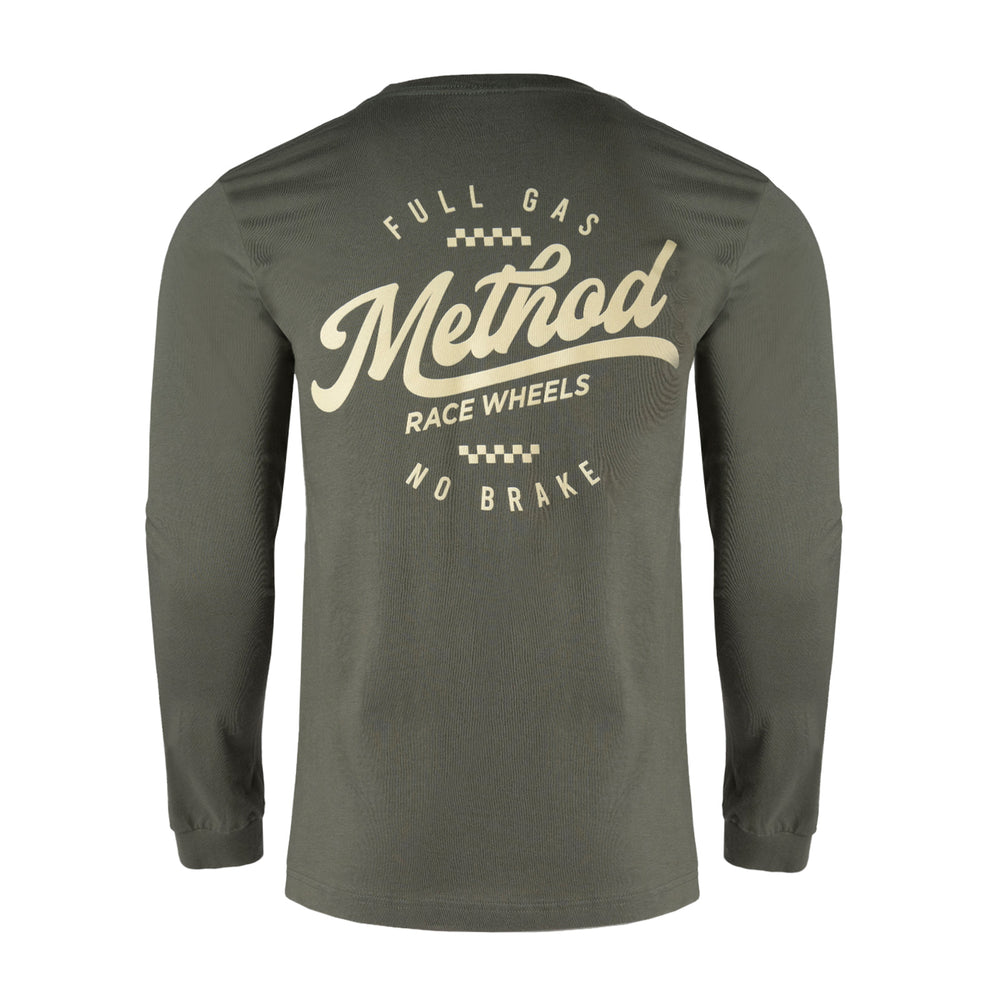 Method Classic Script Long Sleeve Tee | Military Green