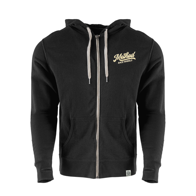 Method Classic Script Zip-Up Hoodie| Black – AP-O2408 – Method