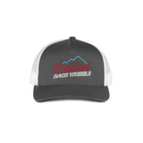 Method Neon Mountain Curvebill Trucker Hat| Snapback | Charcoal/White