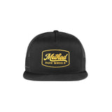 Method Script Badge Flatbill Trucker Hat | Snapback | Black