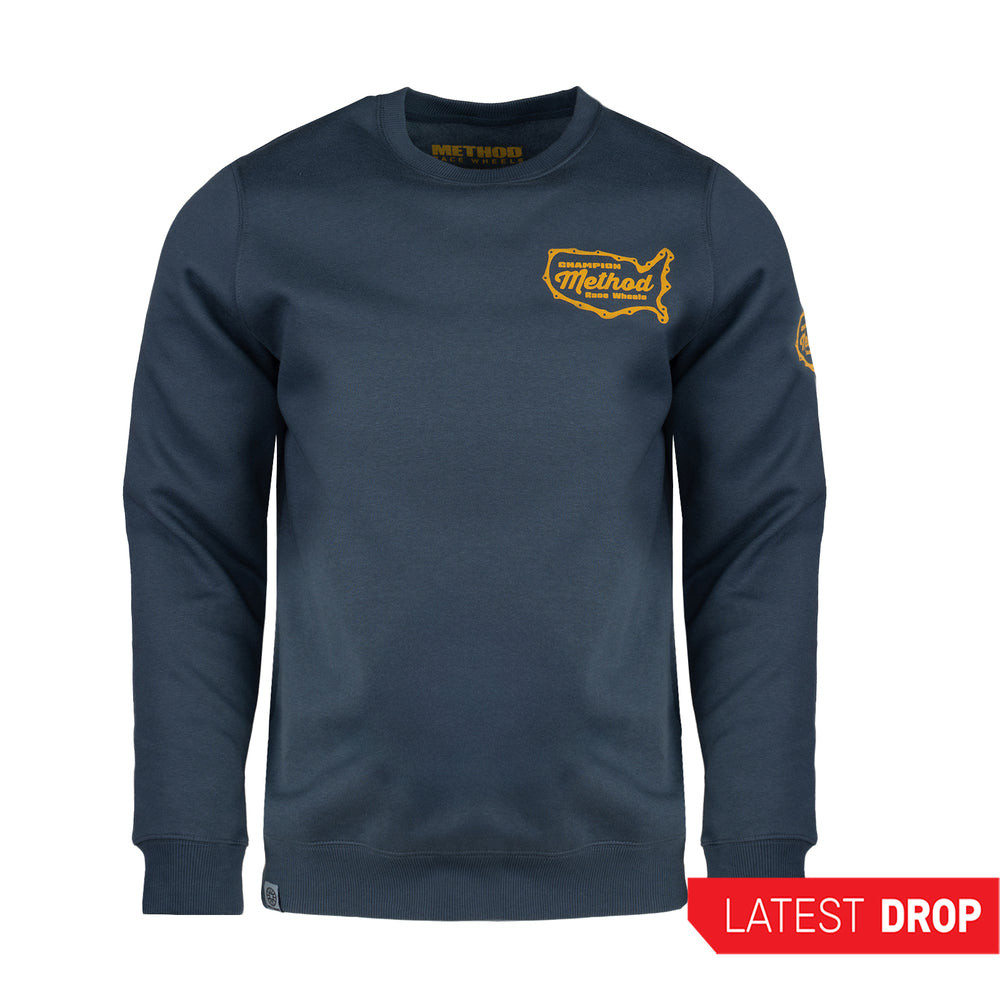 Method Gasket Crewneck Sweatshirt | Deep Steel Blue
