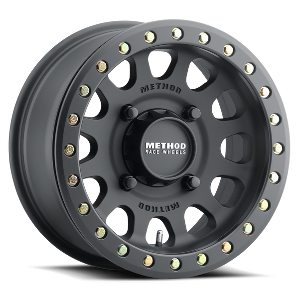 METHOD ビードロックホイール　リング　4枚セット MRW_401-4lug-matte-black-15x7-