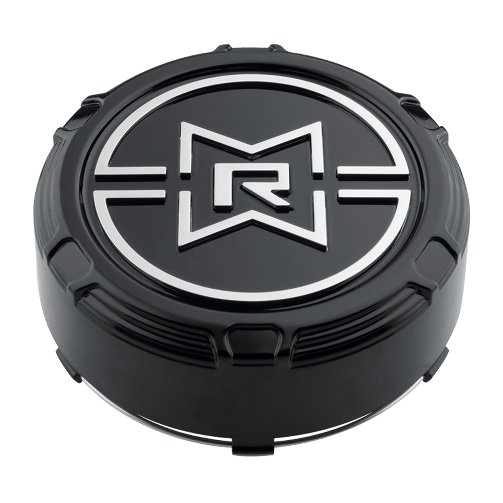 Center Cap | RAISED® MRW Snap-In | Gloss Black - Chrome