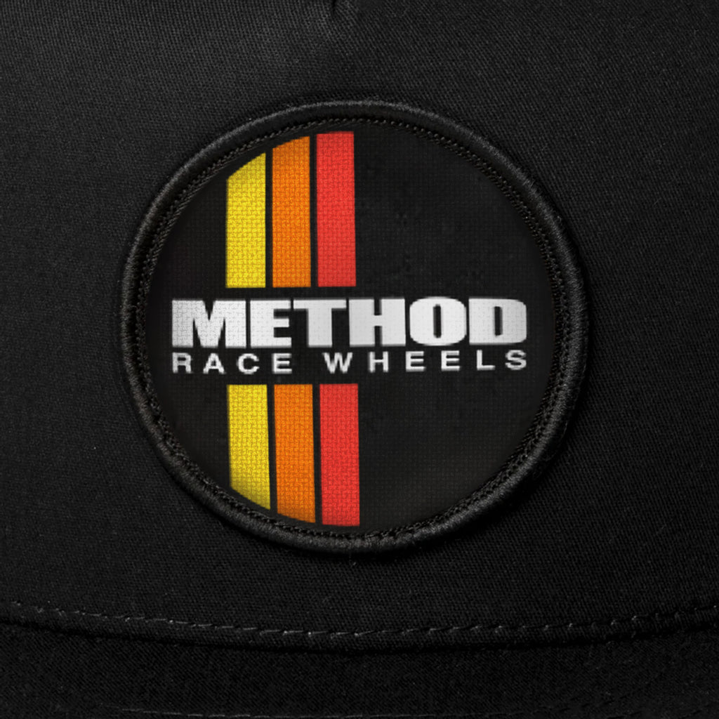 Snap Back Rims Method Classic Stripes Flatbill Trucker | Snapback | Black – AP-H0051 ...