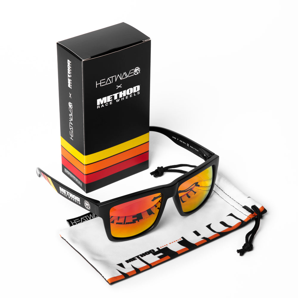 Method Classic Stripes X Heatwave Vise Sunglasses | Black - Sunblast Lenses