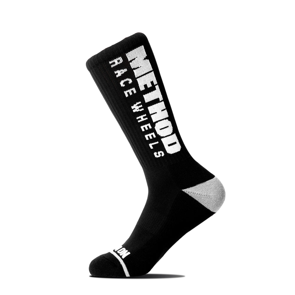 Method Brand Logo Performance Socks  Black – AP-M0004 – Method Race Wheels