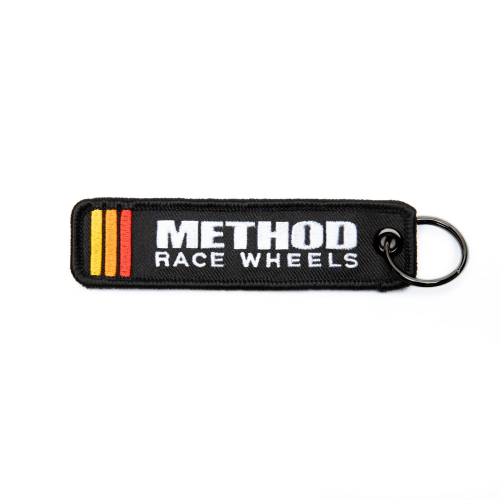 Method Classic Stripes Logo Keychain | Black