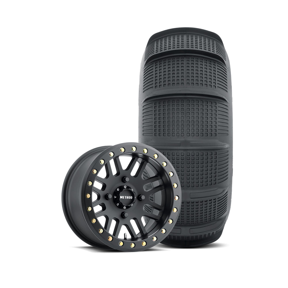 406 UTV Beadlock | Matte Black + Tensor SS 33 Rear
