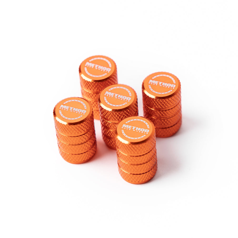 Valve Stem Caps | Method | Orange 5-pack