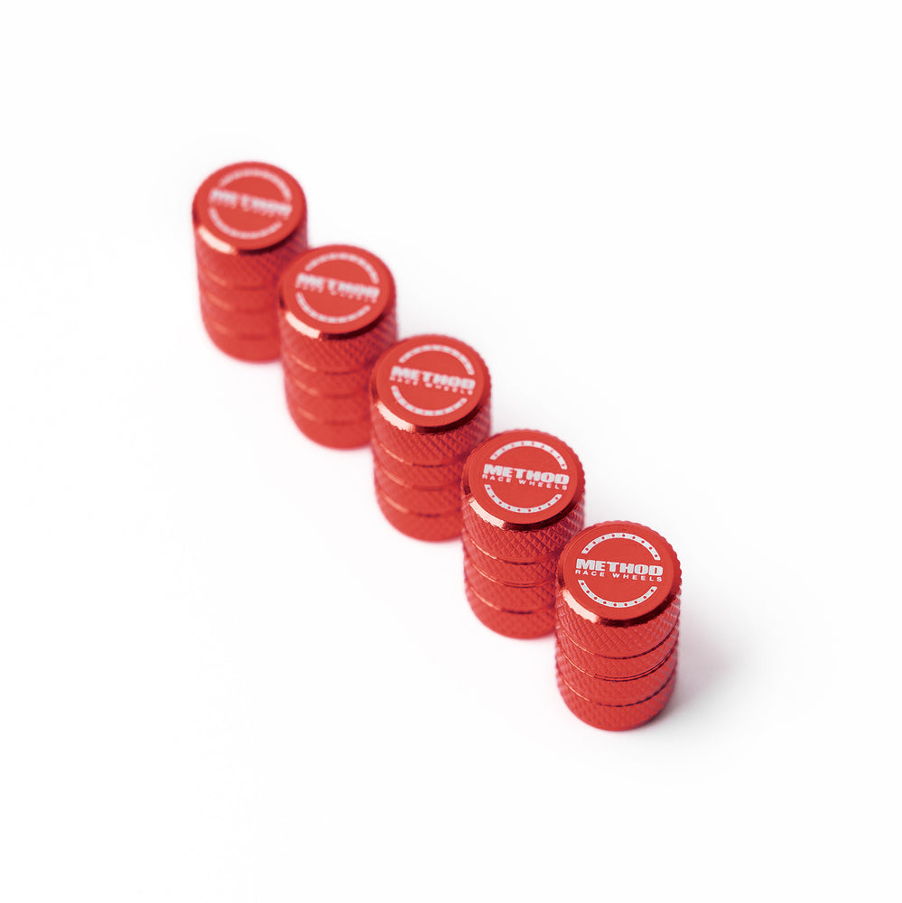 Valve Stem Caps | Method | Red 5-pack