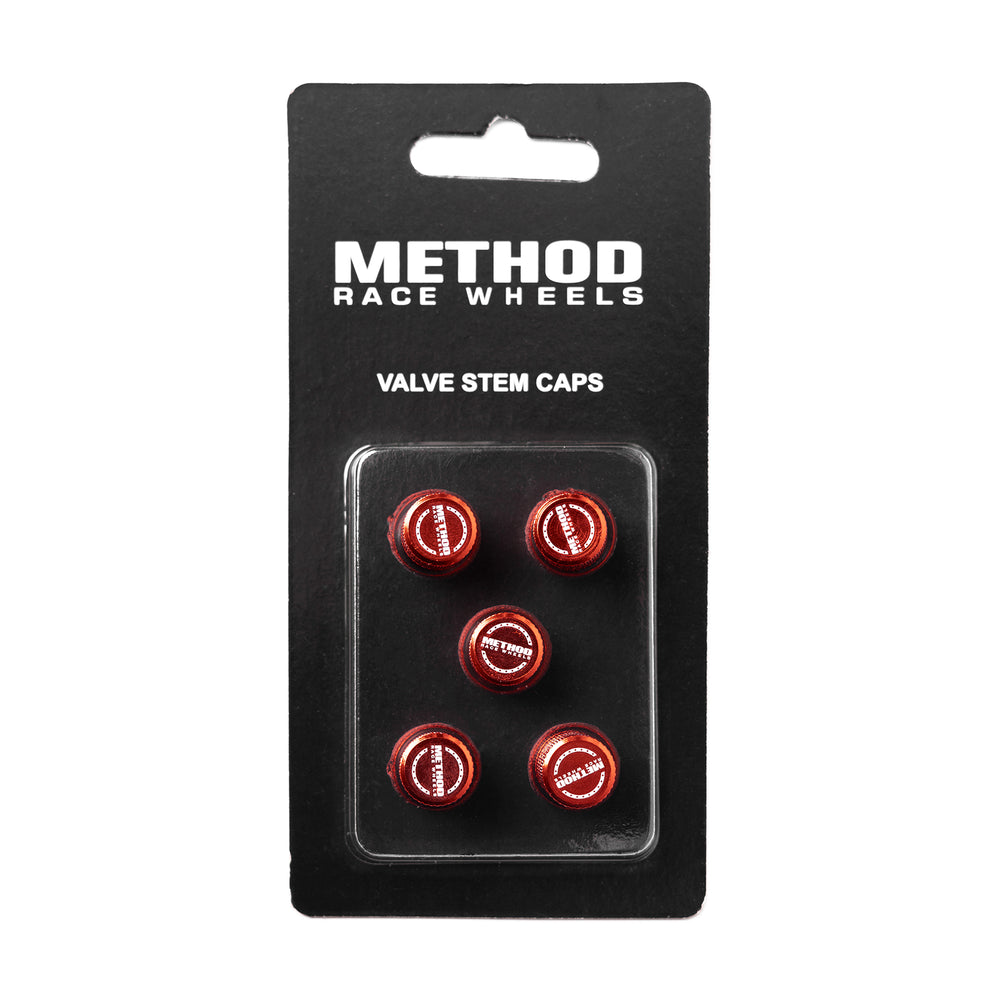 Valve Stem Caps | Method | Red 5-pack