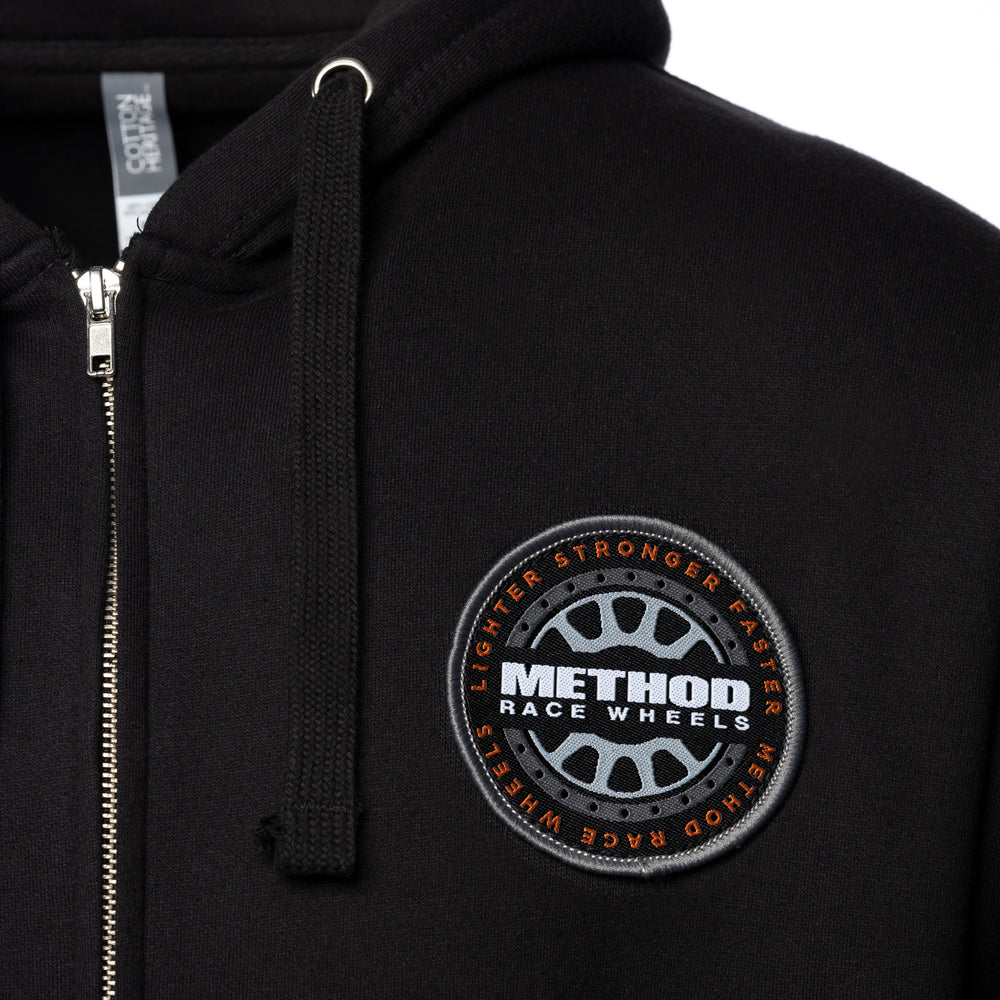Method Wheel Hoodie | Zip-Up | Black