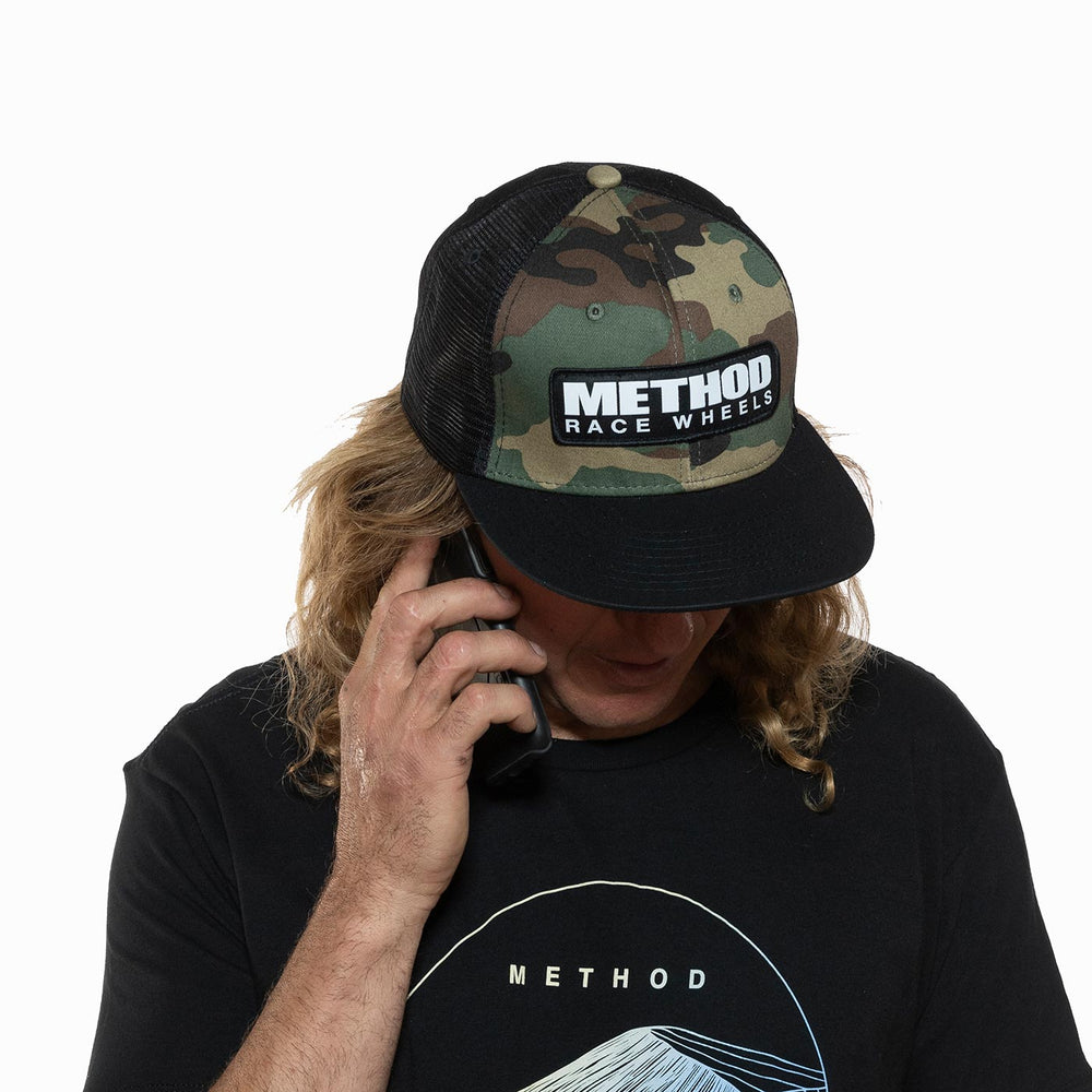 Method Camo Brand Trucker Hat, Snapback